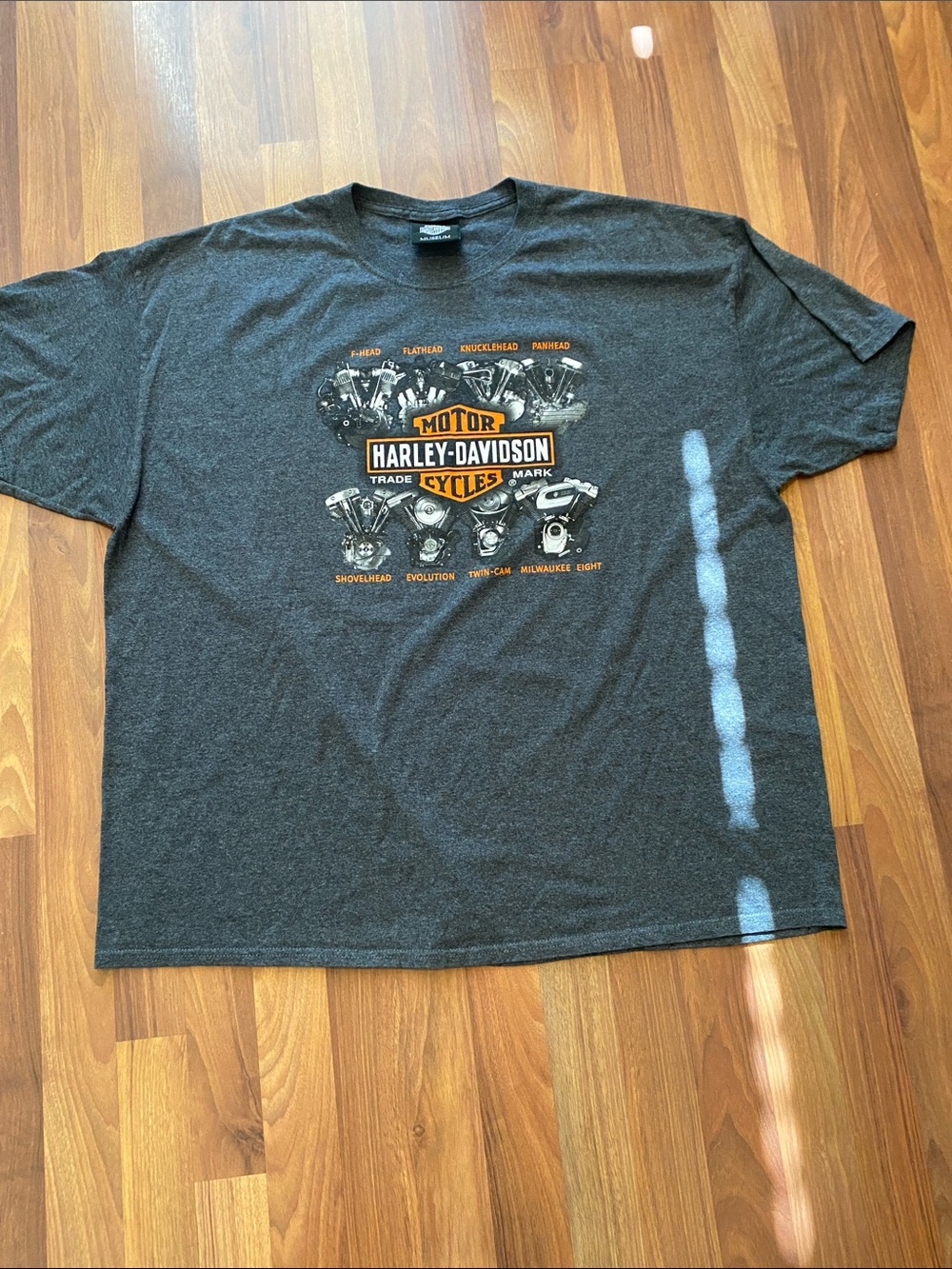 Harley-Davidson Men's Charcoal Graphic T-Shirt - Motorcycles Logo 3xl